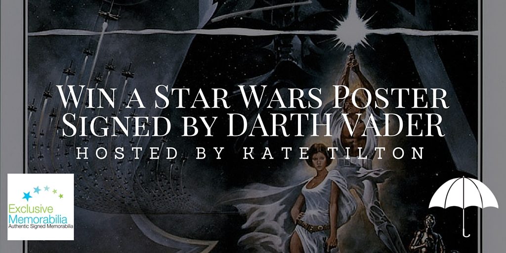 Win a Star Wars Poster Signed by DARTH VADER