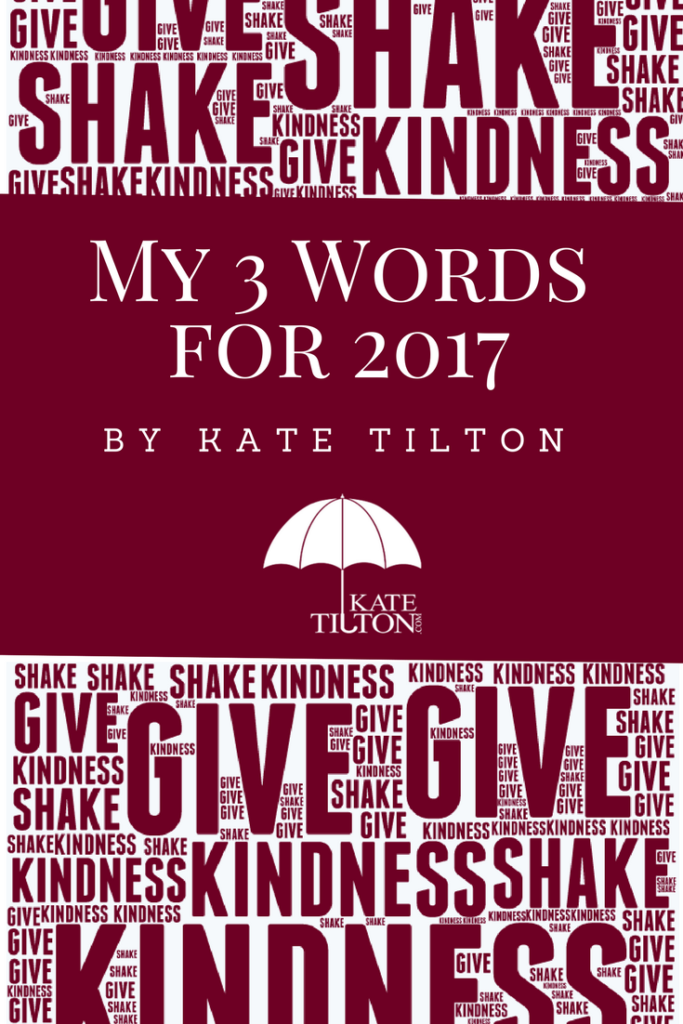 My 3 Words for 2017 by Kate Tilton - KateTilton.com